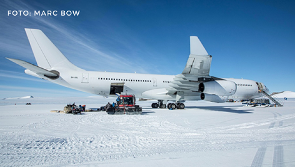 «Airbus» kravas lidmašīna pirmo reizi nosēžas Antarktīdā