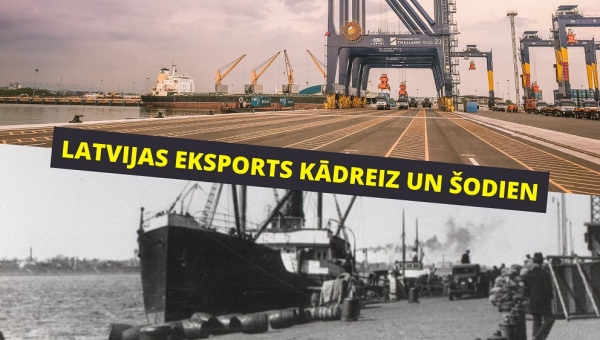 Latvijas eksports kādreiz un šodien: no sviesta līdz mašīnbūvei